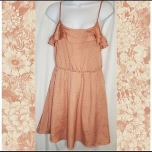 lc Lauren Conrad Women's Ruffle Tank Dress